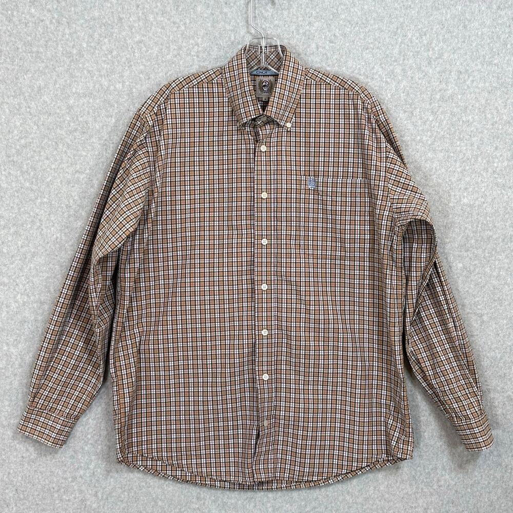 Cinch Western Shirt Size S Long Sleeve Button Front Plaid Office Casual Cowboy